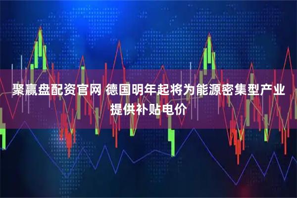 聚赢盘配资官网 德国明年起将为能源密集型产业提供补贴电价